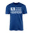 Lacrosse Dad Horizontal Flag on a Men's T-Shirt with a White Graphic