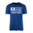 Lacrosse Grandpa Horizontal Flag on a Men's T-Shirt with a White Graphic