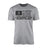 Lacrosse Dad Horizontal Flag on a Men's T-Shirt with a Black Graphic