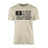 Lacrosse Grandpa Horizontal Flag on a Men's T-Shirt with a Black Graphic