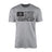 Lacrosse Dad Horizontal Flag on a Men's T-Shirt with a Black Graphic