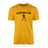 Lacrosse Dad with Lacrosse Player Icon and Lacrosse Player Name on a Men's T-Shirt with a Black Graphic