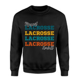 Personalized Lacrosse Lacrosse Lacrosse on a Sweatshirt With Mascot and Lacrosse Player Name on a Sweatshirt