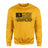 Lacrosse Mom Horizontal Flag on a Sweatshirt with a Black Graphic