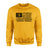 Lacrosse Grandma Horizontal Flag on a Sweatshirt with a Black Graphic