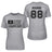 Lacrosse Mom Horizontal Flag With Lacrosse Player Name on a Unisex T-Shirt with a Black Graphic