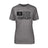 Lacrosse Mom Horizontal Flag on a Unisex T-Shirt with a Black Graphic