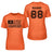 Lacrosse Mom Horizontal Flag With Lacrosse Player Name on a Unisex T-Shirt with a Black Graphic