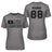 Lacrosse Mom Horizontal Flag With Lacrosse Player Name on a Unisex T-Shirt with a Black Graphic