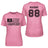 Lacrosse Mom Horizontal Flag With Lacrosse Player Name on a Unisex T-Shirt with a Black Graphic