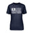 Lacrosse Grandma Horizontal Flag on a Unisex T-Shirt with a White Graphic