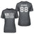 Lacrosse Grandma Horizontal Flag With Lacrosse Player Name on a Unisex T-Shirt with a White Graphic