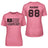 Lacrosse Mom Horizontal Flag With Lacrosse Player Name on a Unisex T-Shirt with a Black Graphic