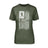 Lacrosse Grandma Vertical Flag on a Unisex T-Shirt with a White Graphic