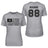 Lacrosse Grandma Horizontal Flag With Lacrosse Player Name on a Unisex T-Shirt with a Black Graphic
