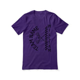 Personalized Lacrosse Shirt With Team and Lacrosse Player Name on a Unisex T-Shirt