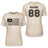 Lacrosse Grandma Horizontal Flag With Lacrosse Player Name on a Unisex T-Shirt with a Black Graphic