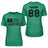 Lacrosse Mom Horizontal Flag With Lacrosse Player Name on a Unisex T-Shirt with a Black Graphic