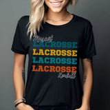 Personalized Lacrosse Lacrosse Lacrosse Shirt With Mascot and Lacrosse Player Name on a Unisex T-Shirt