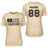 Lacrosse Mom Horizontal Flag With Lacrosse Player Name on a Unisex T-Shirt with a Black Graphic