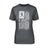 Lacrosse Grandma Vertical Flag on a Unisex T-Shirt with a White Graphic