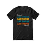 Personalized Lacrosse Lacrosse Lacrosse Shirt With Mascot and Lacrosse Player Name on a Unisex T-Shirt