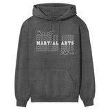 Custom Martial Arts on a Sweatshirt With Mascot and Martial Artist Name on a Hoodie