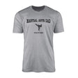 Martial Arts Dad with Martial Artist Icon and Martial Artist Name on a Men's T-Shirt with a Black Graphic
