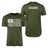 Martial Arts Dad Horizontal Flag With Martial Artist Name on a Men's T-Shirt with a White Graphic