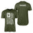 Martial Arts Dad Vertical Flag With Martial Artist Name on a Men's T-Shirt with a White Graphic
