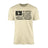 Martial Arts Dad Horizontal Flag on a Men's T-Shirt with a Black Graphic