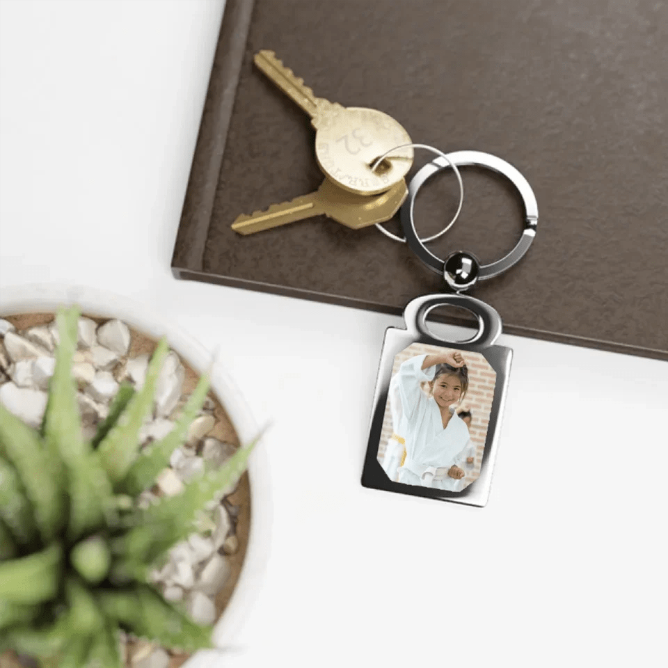 Custom Martial Artist Photo Key Ring