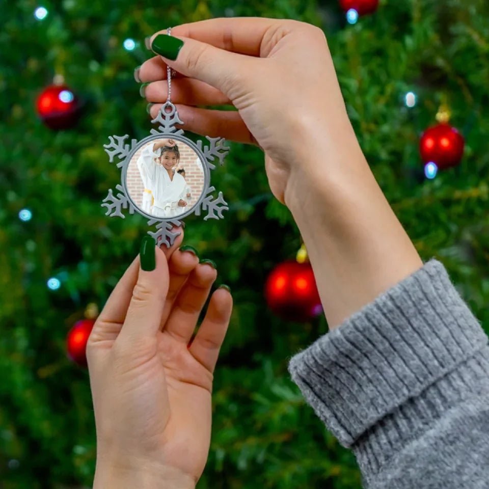 Custom Martial Artist Photo Ornament