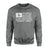 Martial Arts Grandpa Horizontal Flag on a Sweatshirt with a White Graphic