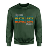 Personalized Martial Arts Martial Arts Martial Arts on a Sweatshirt With Mascot and Martial Artist Name on a Sweatshirt