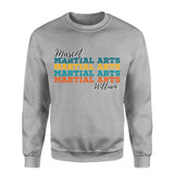 Personalized Martial Arts Martial Arts Martial Arts on a Sweatshirt With Mascot and Martial Artist Name on a Sweatshirt