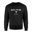 Martial Arts Mom with Martial Artist Icon and Martial Artist Name on a Sweatshirt with a White Graphic