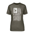 Martial Arts Grandma Vertical Flag on a Unisex T-Shirt with a White Graphic