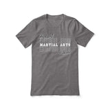 Custom Martial Arts Shirt With Mascot and Martial Artist Name on a Unisex T-Shirt