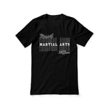 Custom Martial Arts Shirt With Mascot and Martial Artist Name on a Unisex T-Shirt