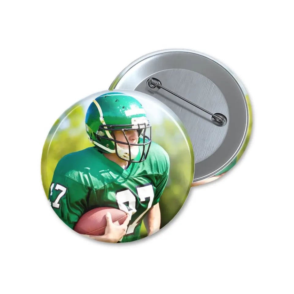 Custom Athlete Photo on a Button