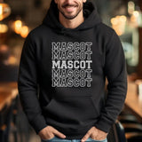 Custom on a Hoodie With Mascot Name on a Hoodie