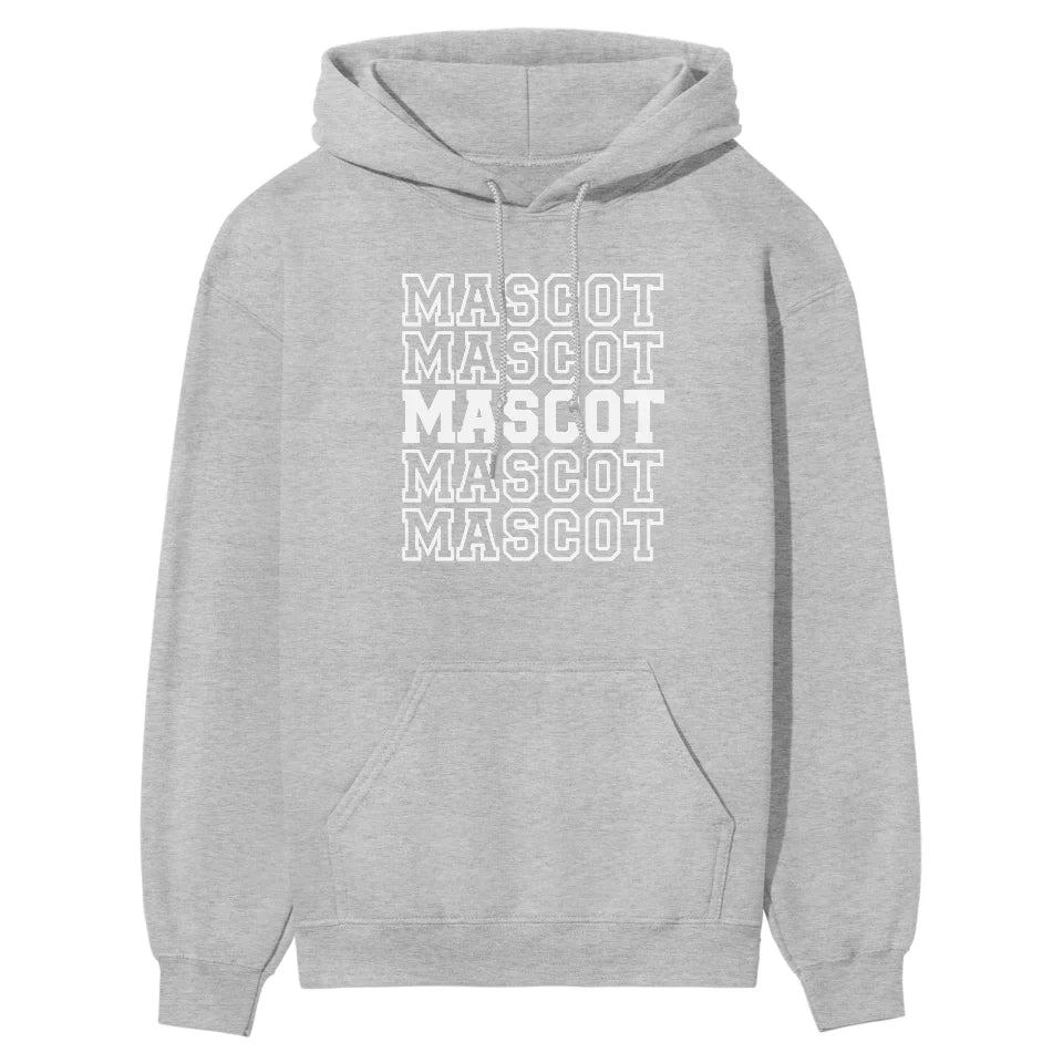 Custom on a Hoodie With Mascot Name on a Hoodie