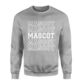 Custom on a Sweatshirt With Mascot Name on a Sweatshirt