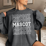 Custom on a Sweatshirt With Mascot Name on a Sweatshirt