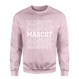 Custom on a Sweatshirt With Mascot Name on a Sweatshirt