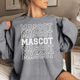 Custom on a Sweatshirt With Mascot Name on a Sweatshirt