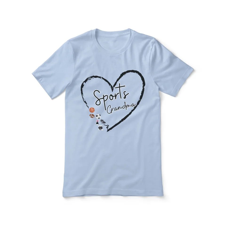 Custom Sports Grandma on a Unisex T-Shirt