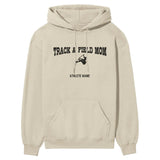 Pole Vault Mom with Pole Vaulter Icon and Pole Vaulter Name on a Hoodie with a Black Graphic