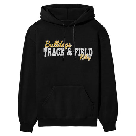 Custom Pole Vault Mascot and Pole Vaulter Name on a Hoodie with a White Graphic